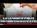 🔴🔵 El 64 % de peruanos no votaría definitivamente por Keiko Fujimori según encuestas de IPSOS