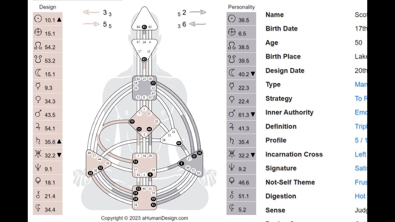Understanding the Human Design Chart - YouTube