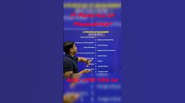 14 Principles of Management (Short Trick)