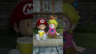 Baby Peach kisser baby Mario