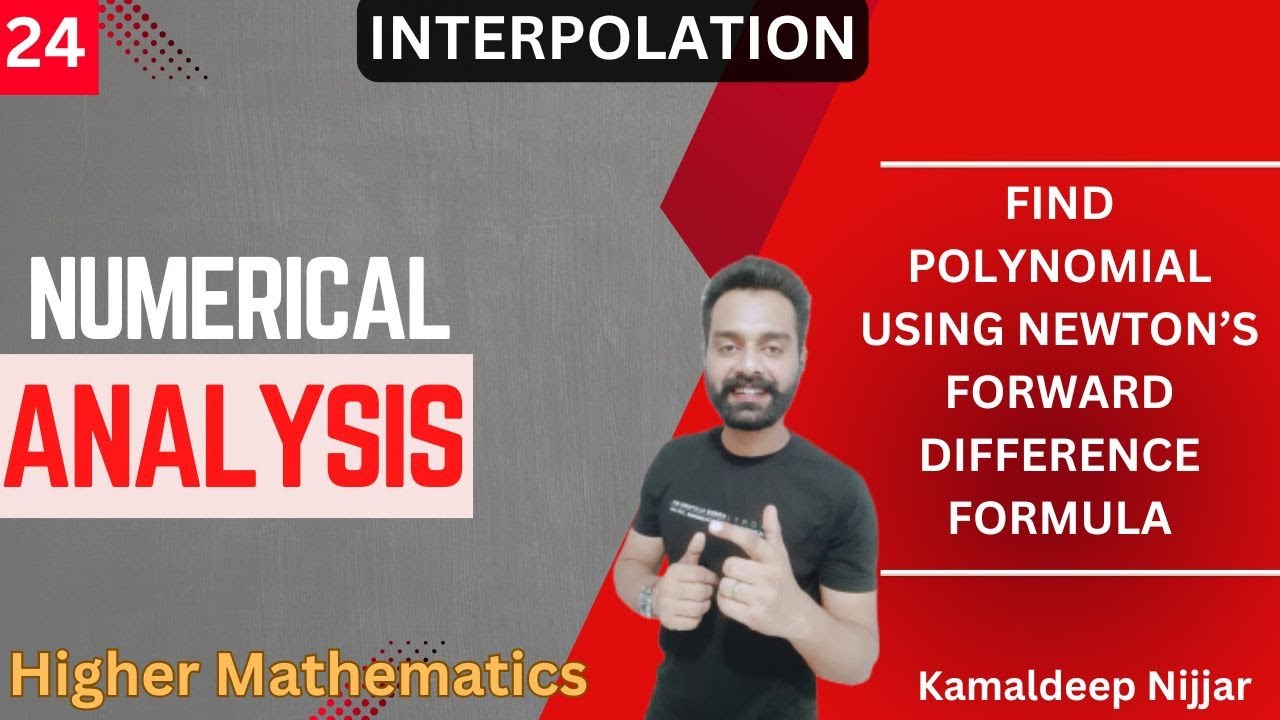 24. Newton's Forward difference interpolation formula I Numerical ...