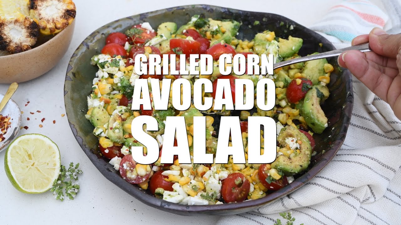 Corn and Avocado Salad { The Best!!} | Supergolden Bakes
