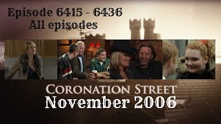 Coronation Street - November 2006