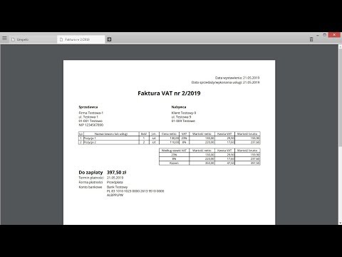 Generowanie faktury w PDF