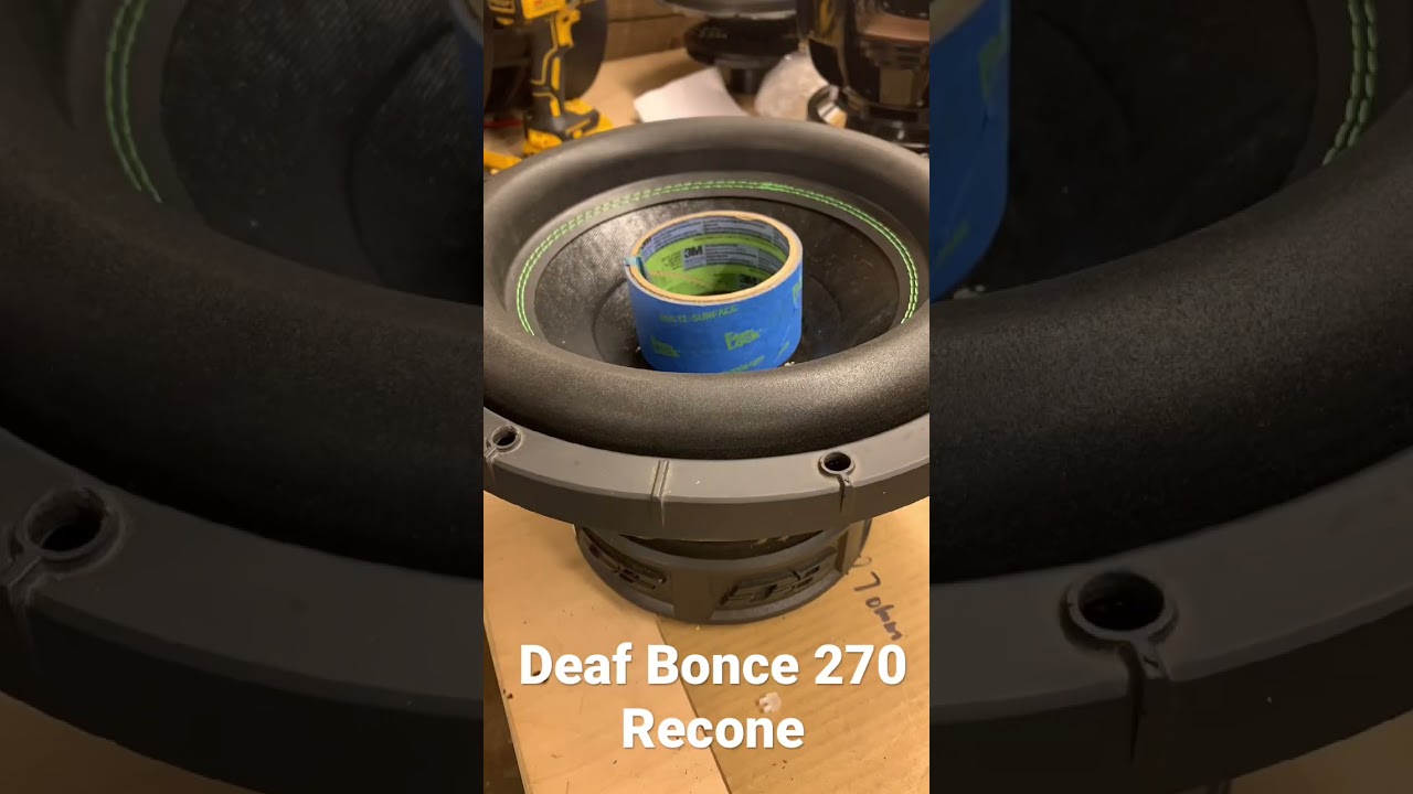 Full Deaf Bonce Sub Recone In Under 60 Seconds 