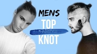 Mens Hair Tutorial : Top Knot / Man Bun
