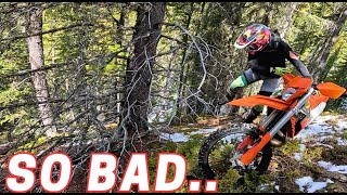 Way OVER our heads || plus HIDDEN CAVE || 2024 KTM 300