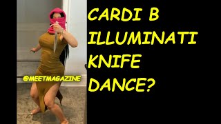 Cardi B ILLUMINATI KNIFE DANCING RITUAL cardib  ILLUMINATI cardib  vh1  lhh  lhhny