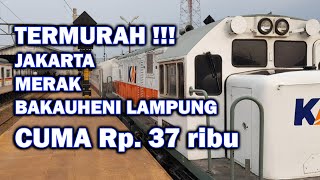 Traveling by Train from Jakarta to Merak Station, the Westernmost Station on Java Island