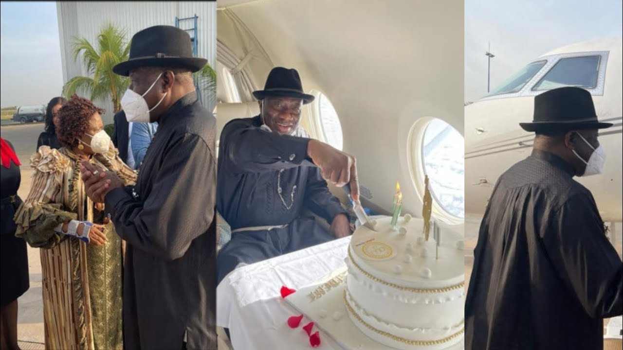 Goodluck Jonathan Celebrates 64th Birthday in style(video) | Celebrate in private jet(Video)