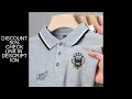 New Men's Casual Embroidery Short Sleeve Polo Shirt Fashion Solid Color Top