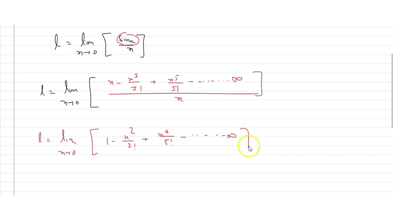 The Value Of Lim X Gt0 Sinx X Is Where Denotes Greatest Integer Function Youtube