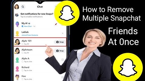 How To Remove Multiple Snapchat Friends At Once 2025 ll