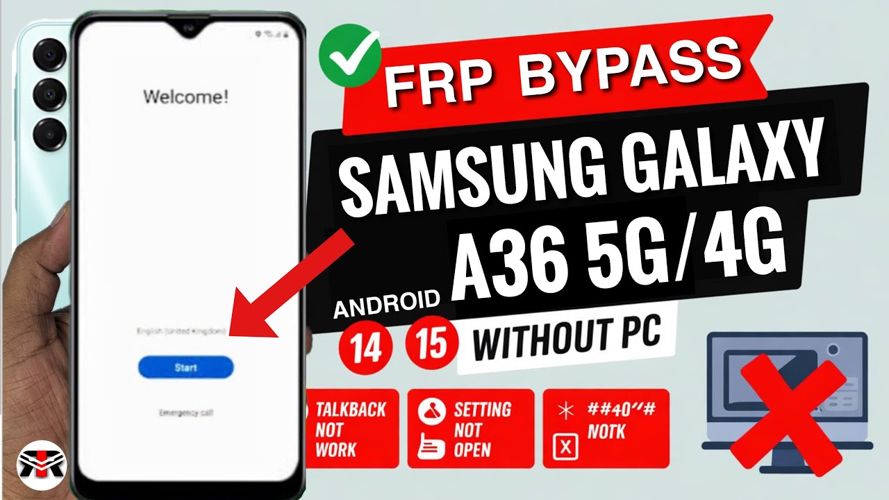🔥 Полный сброс настроек Samsung Galaxy A36 5G: удаление PIN-кода, пароля и графического ключа без ПК