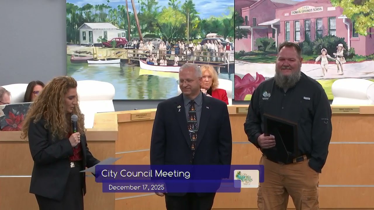 City of Bonita Springs, City council meeting, December 17, 2025 - Part 1