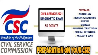DIAGNOSTIC EXAM | CIVIL SERVICE 2021