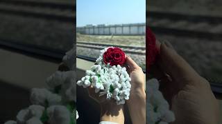 Train Journey → Art Magic 🎨🚆 | Satisfying Transition #shorts #theroshni #diy #art #craft #yt #reels
