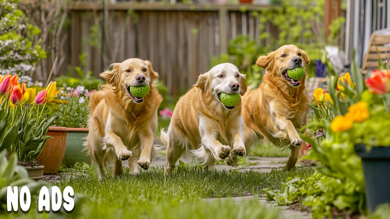 24 Часа Dog TV 🐶 Весёлые Собаки Играют и Бегают с Анти-Тревожной Музыкой 💖 Без Рекламы