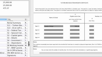 How to Report Tuition Fees using Canadian Tax Software TaxTron