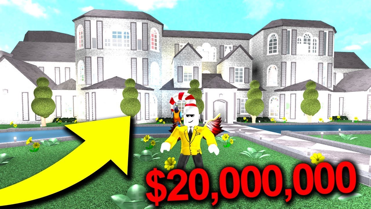This Bloxburg Mansion Cost 20000000 - i paid a stranger 20 to build my bloxburg mansion roblox bloxburg
