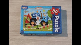 картинка: Синий трактор пазл 80 деталей #синийтрактор