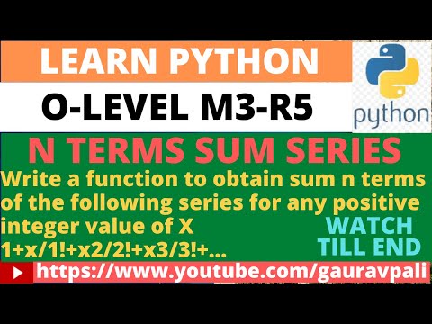 Function to obtain sum n terms of the given series for any positive integer of X 1+x/1!+x2/2!+x3/3!+