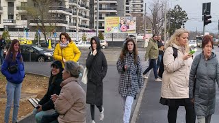 🇹🇩COLD WINTER DAYS IN BUCHAREST, ROMANIA | DOWNTOWN WALKING TOUR | DECEMBER 2023 ☃️❄️❤️