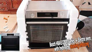 Bosch HBA512BR0 Series 4 Electric oven, with hydrolytic cleaning unboxing -  YouTube