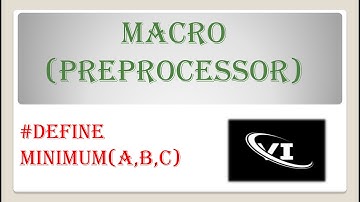 Find minimum of three number by using Macros in c preprocessor