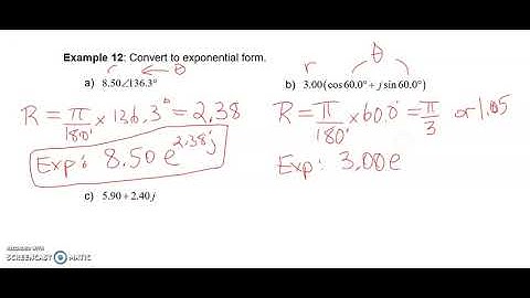 MA1101 Lesson 1-8 Exponential Form of Complex Numbers