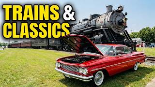 Classic Car Show and Trains at The NC Transportation Museum