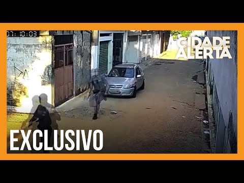 Imagens exclusivas mostram troca de tiros que deixou PM ferido em baile funk