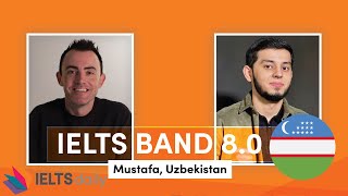 IELTS Speaking - Band 8.0 - Mustafa from Uzbekistan 🇺🇿 🇺🇿