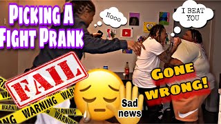 PICKING A FIGHT WITH @Getlitwitmoe PRANK TO GET THE GANG REACTION ( GONE WRONG