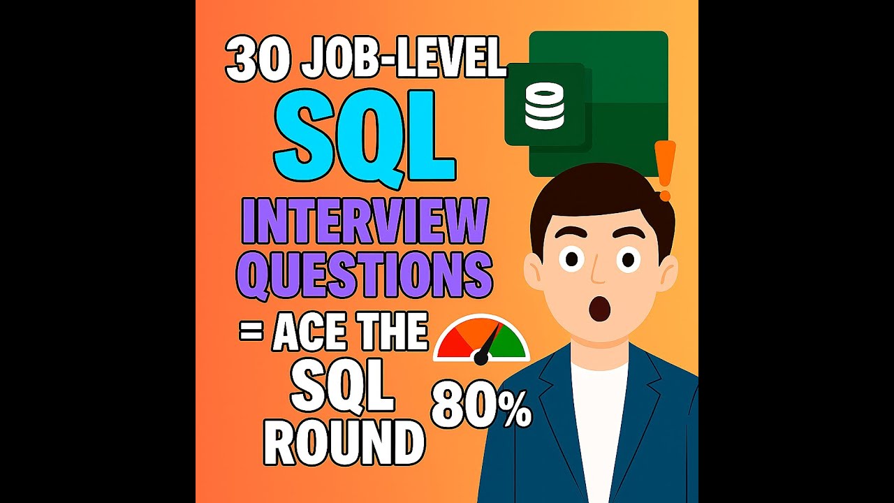 30 Basic to Intermediate SQL Interview Questions & Practice Tests