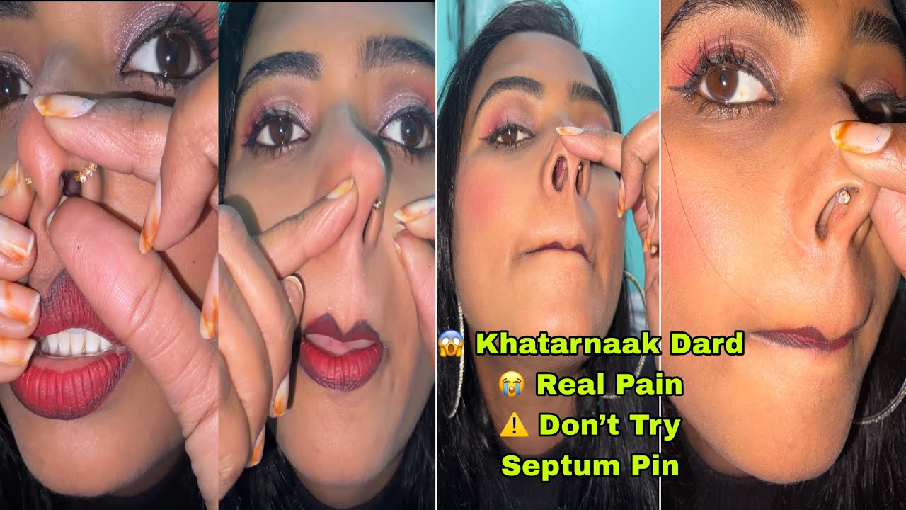 ⚠️ Septum Pin Lagwana Itna Dardnaak? | Insert Karte Waqt Halat Kharab 😵