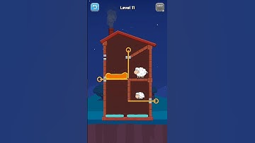 Hero Sheep level 11 -pin & pull save sheep  Android & iOS walkthrough #herosheep #trydra #savesheep