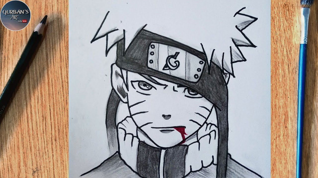 Easy Anime Drawing | How to draw Naruto Uzumaki | Naruto Drawing Tutorial step by step.