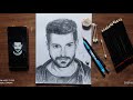 how to draw real DJ Alok pencil shade drawing, he is free fire character, lee art tamil