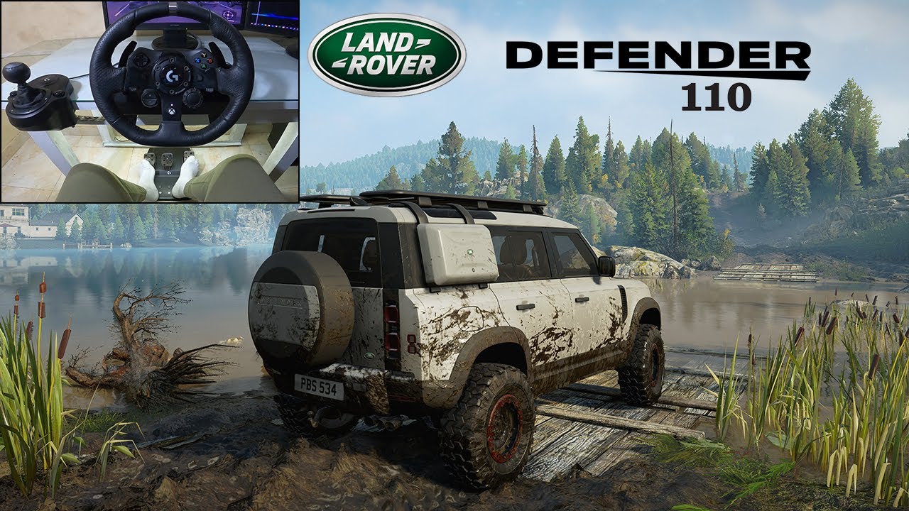 Land Rover Defender 110 | Off Road adventure | Snow Runner | Logitech ...