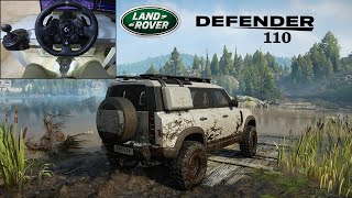 Land Rover Defender 110 | Off Road adventure | Snow Runner | Logitech g923 gameplay