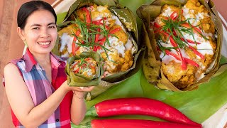 Amok Fish, Cambodian Traditional Food Original Recipe Very Delicious