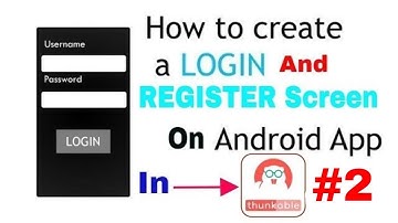 How To link login and register screen in thunkable in hindi PART 2 ! thunkable tutorials....