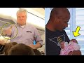 Airline lässt Vater mit Baby nicht ins Flugzeug, dann fand man DIESEN Zettel in der Tasche!