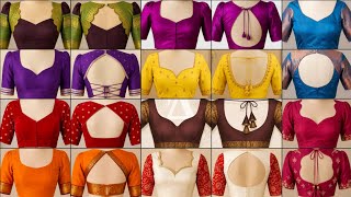 👌💯 Latest Silk Saree Blouse Design Ideas| Trendy Front & Back Neck Blouses For Silk Sarees 2026❤️| screenshot 2
