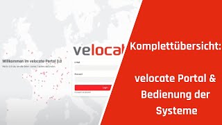 Komplettübersicht: velocate Portal & Bedienung der Systeme screenshot 5