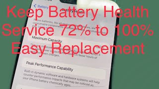 iPhone 13 Pro Max health battery replacement reset to 100% detail how to not get warning message