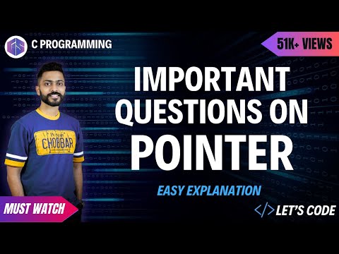 How to Solve Pointers Question in C Programming | Most Imp Topic #Cprogramming