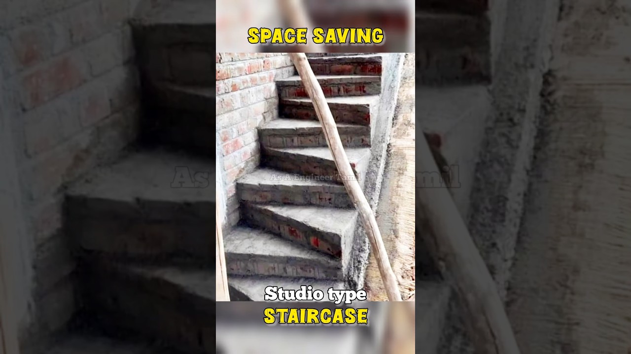 SPACE SAVING STAIRS🧭🏡STUDIO TYPE HOUSE STAIRCASE 😍✅ 