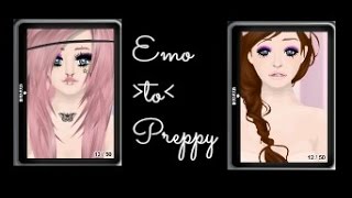 Transformation - 'Emo/scene' to 'preppy' *Stardoll*